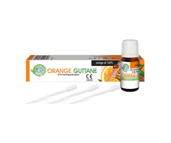 Orange Guttan 10 мл апельсинова олія для розширення гутаперчі.Cerkamed Cercamed (Польща)